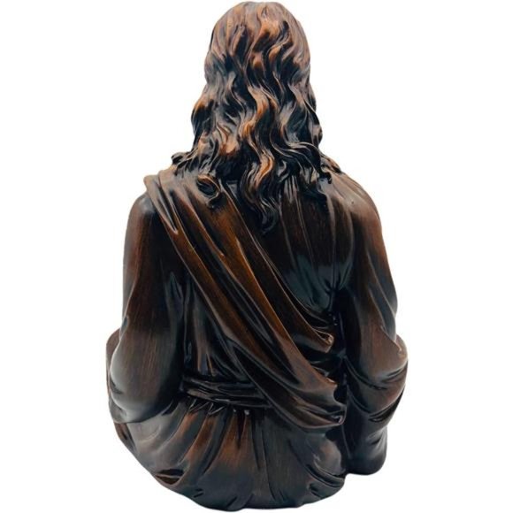 The Peace of Christ - Jesus Statue 10" Dark Wood - Picture 2 of 5